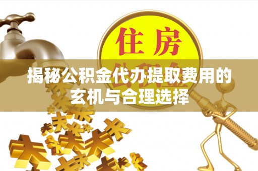 滦县揭秘公积金代办提取费用的玄机与合理选择