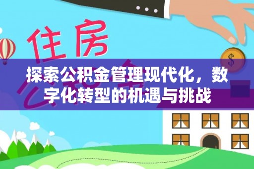 滦县探索公积金管理现代化，数字化转型的机遇与挑战