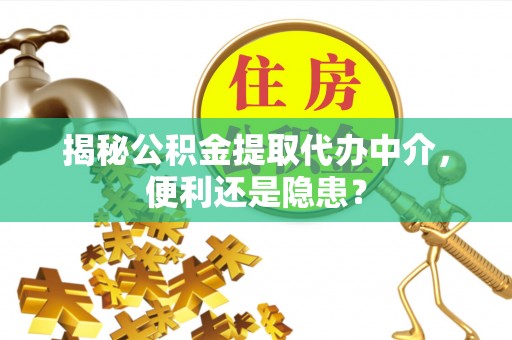 滦县揭秘公积金提取代办中介，便利还是隐患？