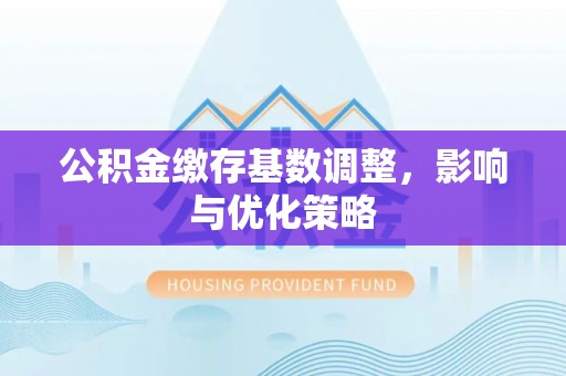 滦县公积金缴存基数调整，影响与优化策略