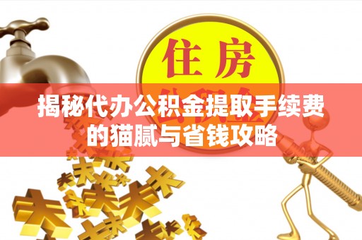 滦县揭秘代办公积金提取手续费的猫腻与省钱攻略
