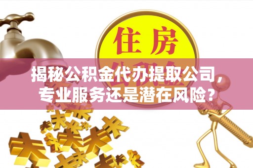 滦县揭秘公积金代办提取公司，专业服务还是潜在风险？