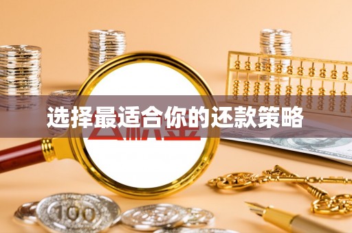 滦县选择最适合你的还款策略
